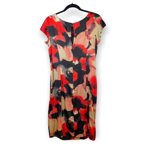 Moschino Cheap And Chic  Aeffe Spa Silk Floral Sheath Dress - Picture 2 of 11